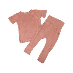 Ploom Baby Rust Orange Tee and Jogger Set 2T Shirt, 1-3yr Pants